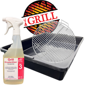 W15 Grillrostwanne &amp; Grillrostreiniger Set 56,8 x...