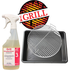 W38 Grillrostwanne &amp; Grillrostreiniger Set 64.5x...