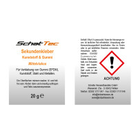 20g Superkleber Sekundenkleber Gummi & Kunststoff