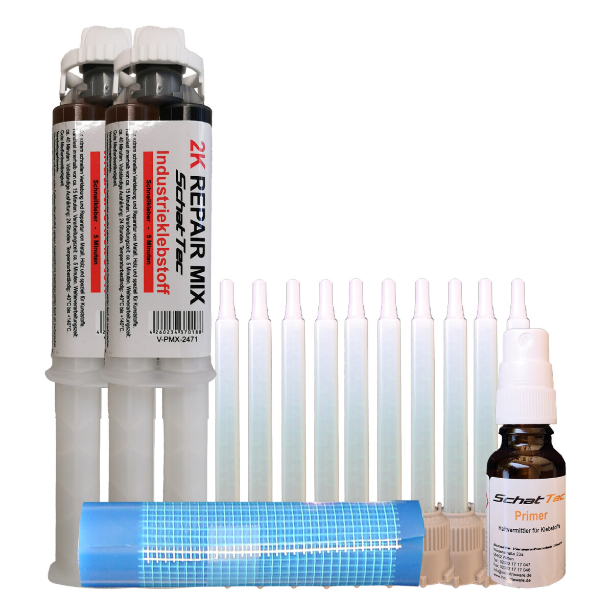 2-K PUR Repair-Mix Kunststoffkleber Set2