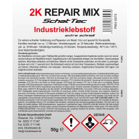 RepairMix 50ml 2K PUR Klebstoff schwarz 1 Minute inkl. Mischer